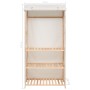 Armario de ropa de 3 niveles 79x40x170 cm de vidaXL, Armarios roperos - Ref: Foro24-247107, Precio: 97,59 €, Descuento: %