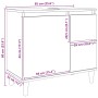 Armario lavabo baño madera ingeniería roble artisan 65x33x60 cm