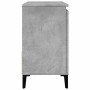 Mueble de lavabo madera ingeniería gris hormigón 65x33x60 cm