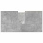Mueble de lavabo madera ingeniería gris hormigón 65x33x60 cm