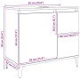 Armario lavabo baño madera ingeniería roble artisan 65x33x60 cm