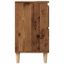 Mueble de lavabo madera ingeniería envejecida 80x33x60 cm