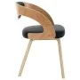 Dining chairs 2 pcs curved wood and black synthetic leather by vidaXL, dining chairs - Ref: Foro24-283105, Price: 264,95 €, D...