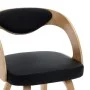 Dining chairs 2 pcs curved wood and black synthetic leather by vidaXL, dining chairs - Ref: Foro24-283105, Price: 264,95 €, D...