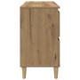 Mueble de lavabo madera ingeniería roble artisan 80x33x60 cm