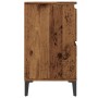 Mueble de lavabo madera ingeniería envejecida 80x33x60 cm