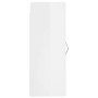 Glänzend weißer Wandschrank 34,5x34x90 cm von vidaXL, Sideboards - Ref: Foro24-835004, Preis: 57,93 €, Rabatt: %