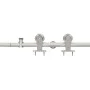 Kit de herrajes para puerta corredera 183 cm acero plateado de vidaXL, Puertas - Ref: Foro24-142825, Precio: 103,31 €, Descue...