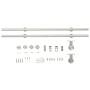 Schiebetürbeschlag-Set 183 cm silberfarbenes Stahl von vidaXL, Türen - Ref: Foro24-142825, Preis: 105,05 €, Rabatt: %
