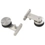 Schiebetürbeschlag-Set 183 cm silberfarbenes Stahl von vidaXL, Türen - Ref: Foro24-142825, Preis: 105,05 €, Rabatt: %