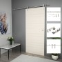 Hardware kit for sliding door 183 cm silver steel by vidaXL, Doors - Ref: Foro24-142826, Price: 111,62 €, Discount: %