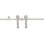 Hardware kit for sliding door 183 cm silver steel by vidaXL, Doors - Ref: Foro24-142826, Price: 111,62 €, Discount: %