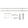 Hardware kit for sliding door 183 cm silver steel by vidaXL, Doors - Ref: Foro24-142826, Price: 111,62 €, Discount: %
