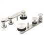 Hardware kit for sliding door 183 cm silver steel by vidaXL, Doors - Ref: Foro24-142826, Price: 111,62 €, Discount: %