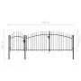 Schwarzes Gartentor aus Stahl, 1,5 x 4 m von vidaXL, Gartentore - Ref: Foro24-144362, Preis: 316,03 €, Rabatt: %