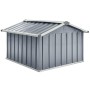 Cobertizo para cortacésped acero galvanizado gris 92x97x63 cm