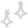 Beschlagsatz für Schiebetüren aus weißem Stahl, 200 cm von vidaXL, Türrahmen - Ref: Foro24-151704, Preis: 75,63 €, Rabatt: %