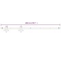 Beschlagsatz für Schiebetüren aus weißem Stahl, 200 cm von vidaXL, Türrahmen - Ref: Foro24-151704, Preis: 75,63 €, Rabatt: %