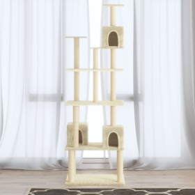 Cat scratching post with cream sisal posts 188 cm by vidaXL, Cat furniture - Ref: Foro24-171488, Price: 96,15 €, Discount: %