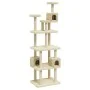 Cat scratching post with cream sisal posts 188 cm by vidaXL, Cat furniture - Ref: Foro24-171488, Price: 94,43 €, Discount: %