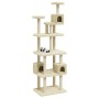 Katzenkratzbaum mit cremefarbenen Sisalstämmen, 188 cm von vidaXL, Katzenmöbel - Ref: Foro24-171488, Preis: 96,15 €, Rabatt: %