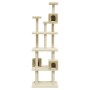 Cat scratching post with cream sisal posts 188 cm by vidaXL, Cat furniture - Ref: Foro24-171488, Price: 96,15 €, Discount: %