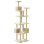 Cat scratching post with cream sisal posts 188 cm by vidaXL, Cat furniture - Ref: Foro24-171488, Price: 96,15 €, Discount: %