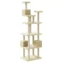 Cat scratching post with cream sisal posts 188 cm by vidaXL, Cat furniture - Ref: Foro24-171488, Price: 94,43 €, Discount: %