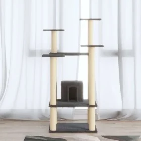 Cat scratching post with dark gray sisal posts 110 cm by vidaXL, Cat furniture - Ref: Foro24-171481, Price: 54,10 €, Discount: %