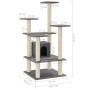 Katzenkratzbaum mit dunkelgrauen Sisalstämmen 110 cm von vidaXL, Katzenmöbel - Ref: Foro24-171481, Preis: 54,95 €, Rabatt: %