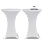 2 Manteles blancos ajustados para mesa de pie - 80 cm diámetro by vidaXL, Covers - Ref: Foro24-241203, Price: 28,19 €, Discou...