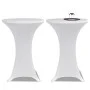 2 Manteles blancos ajustados para mesa de pie - 80 cm diámetro by vidaXL, Covers - Ref: Foro24-241203, Price: 27,06 €, Discou...