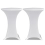 2 Manteles blancos ajustados para mesa de pie - 80 cm diámetro by vidaXL, Covers - Ref: Foro24-241203, Price: 28,19 €, Discou...