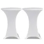 2 Manteles blancos ajustados para mesa de pie - 80 cm diámetro by vidaXL, Covers - Ref: Foro24-241203, Price: 27,06 €, Discou...