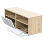 Mueble de TV madera de ingeniería roble y blanco 95x35x36 cm de vidaXL, Muebles TV - Ref: Foro24-244869, Precio: 79,07 €, Des...