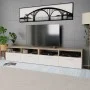 TV-Möbel 2 Stück Ingenieurholz Eiche und Weiß 95x35x36 cm von vidaXL, TV-Möbel - Ref: Foro24-275112, Preis: 145,16 €, Rabatt: %