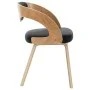 Sillas de comedor 4 uds madera curvada cuero sintético negro de vidaXL, Sillas de comedor - Ref: Foro24-278846, Precio: 507,8...