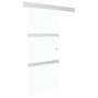 Puerta corredera vidrio ESG y aluminio plateado 90x212 cm de vidaXL, Puertas - Ref: Foro24-288053, Precio: 236,06 €, Descuent...