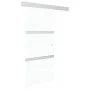 Puerta corredera vidrio ESG y aluminio plateado 90x212 cm de vidaXL, Puertas - Ref: Foro24-288053, Precio: 256,10 €, Descuent...