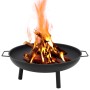 Brasero de acero 67,5x58x22,5 cm de vidaXL, Chimeneas - Ref: Foro24-313348, Precio: 52,76 €, Descuento: %