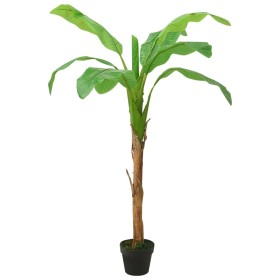 Árbol bananero artificial con macetero 160 cm verde