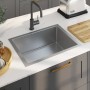 Fregadero de cocina hecho a mano acero inoxidable
