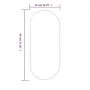 Ovaler silberner Wandspiegel 80x35 cm von vidaXL, Spiegel - Ref: Foro24-348192, Preis: 44,95 €, Rabatt: %