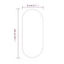 Golden oval wall mirror 100x45 cm by vidaXL, Mirrors - Ref: Foro24-348201, Price: 59,31 €, Discount: %