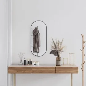 Espejo de pared ovalado negro 80x35 cm by vidaXL, Mirrors - Ref: Foro24-348206, Price: 41,89 €, Discount: %