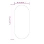 Espejo de pared ovalado negro 80x35 cm by vidaXL, Mirrors - Ref: Foro24-348206, Price: 42,45 €, Discount: %