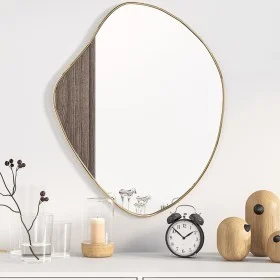 Goldener Wandspiegel 60x50 cm von vidaXL, Spiegel - Ref: Foro24-348251, Preis: 61,42 €, Rabatt: %