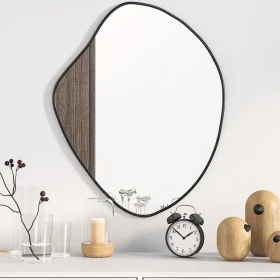 Schwarzer Wandspiegel 60x50 cm von vidaXL, Spiegel - Ref: Foro24-348253, Preis: 62,52 €, Rabatt: %