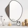 Black wall mirror 60x50 cm by vidaXL, Mirrors - Ref: Foro24-348253, Price: 62,52 €, Discount: %