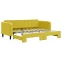 Ausziehbares Schlafsofa aus gelbem Samt, 90 x 200 cm von vidaXL, Betten und Lattenroste - Ref: Foro24-3197068, Preis: 247,71 ...
